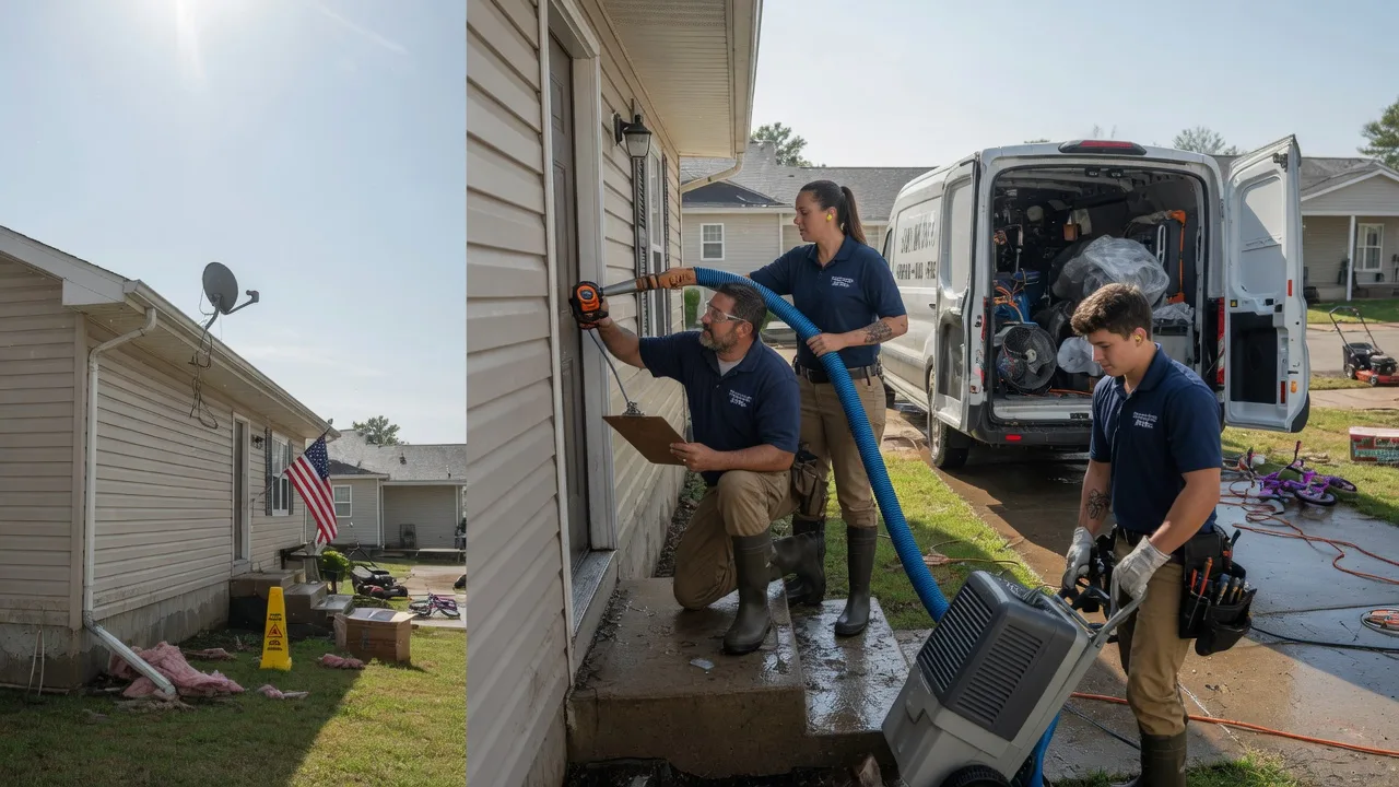 Ceiling Water Damage Restoration in Houston, AR near me